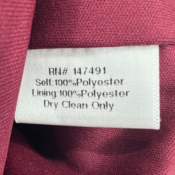 Katie May Miss Jenn Draped Strapless Statement Mini‎ Dress Size Small Bordeaux - Picture 10 of 12